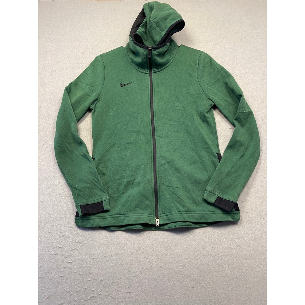 Nike Hoodie Dri-FIT Polyester Green Medium Womens